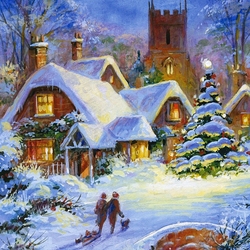 Пазл: Зимний вечер