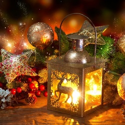 Пазл: Новогодний фонарик