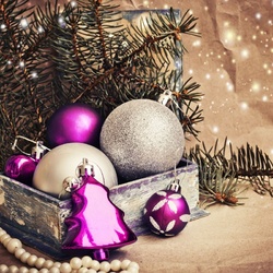 Пазл: Новогодние игрушки
