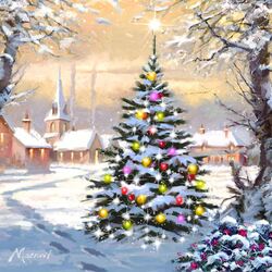 Пазл: Елка в праздничном наряде