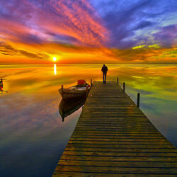 Пазл: Морской закат     