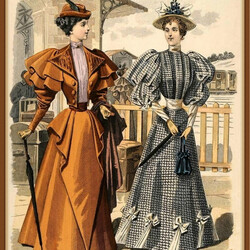 Пазл: Викторианская мода