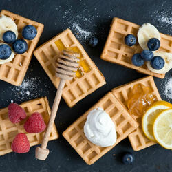 Пазл: Вафли с ягодами