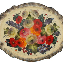 Пазл: Жостовский поднос