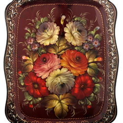 Пазл: Жостовский поднос