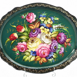 Пазл: Жостовский поднос