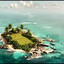 Пазл: Теннис на острове