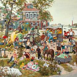 Пазл: Базарный день