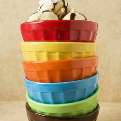 Пазл: Мороженое и разноцветные креманки