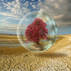 Пазл: Дерево в пузыре 