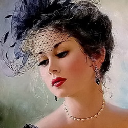 Пазл: О, эта женщина в дымке вуали