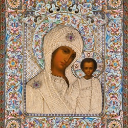 Пазл: Икона Казанской Божией Матери 
