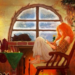 Пазл: У окна