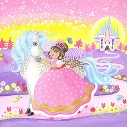 Пазл: Принцесса и единорог