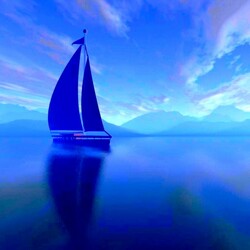 Пазл: Утро синее