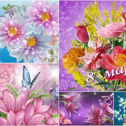 Пазл: С Днём 8 Марта!