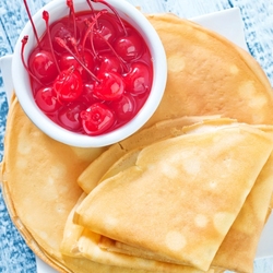 Пазл: Блины с вареньем