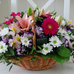 Пазл: Корзинка цветов