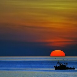 Пазл: Морской закат   