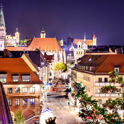 Пазл: Ночной Нюрнберг