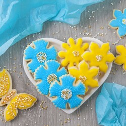 Пазл: Желто-голубая глазурь