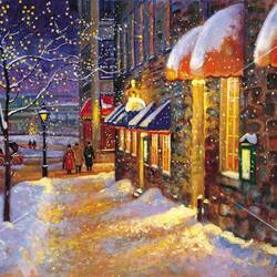 Пазл: Вечер в городке  