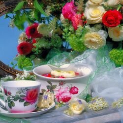 Пазл: Натюрморт с букетом роз