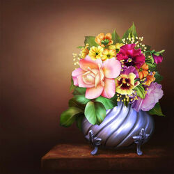 Пазл: Букет для мамы