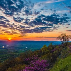 Пазл: Закат в горах     