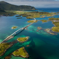 Пазл: Дорога через залив