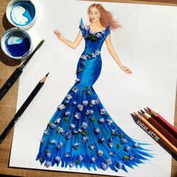 Пазл: Новый дизайн платья