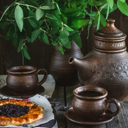 Пазл: Чай с пирогом