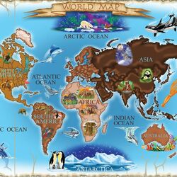 Пазл: Карта мира