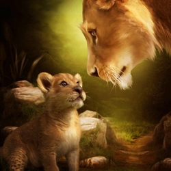 Пазл: Мать и дитя