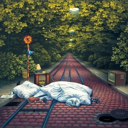 Пазл: Ожидание трамвая