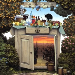 Пазл: Дорожный шкафчик