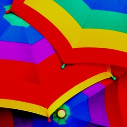 Пазл: Яркие зонты