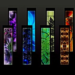 Пазл: Цветные пластинки