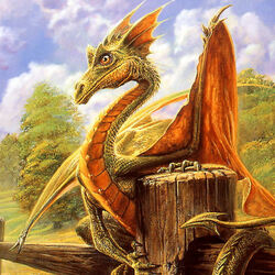 Пазл: Дракоша на заборе