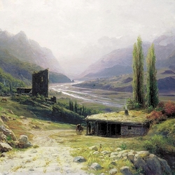 Пазл: Кавказский ландшафт