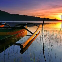 Пазл: Закат над рекой