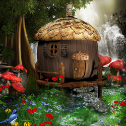 Пазл: Ореховый домик