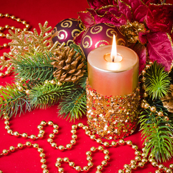 Пазл: Новогодняя свеча