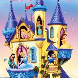 Пазл: Замок диснеевских принцесс