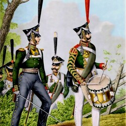 Пазл: Обер-офицер и нижние чины лейб-гвардии Измайловского полка