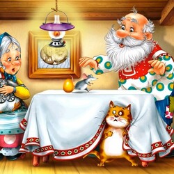 Пазл: Курочка-ряба