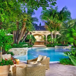 Пазл: Сад ранчо Санта-Фе, Калифорния