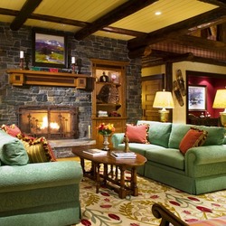 Пазл: Гостиная с камином