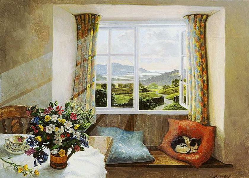 Вид из окна рисунок. Художник Stephen Darbishire. Художник Стивен Дарбишир. Художник Стивен Дарбишир (Stephen Darbishire). Стефан Дербишир художник.