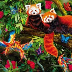 Пазл: Красные панды